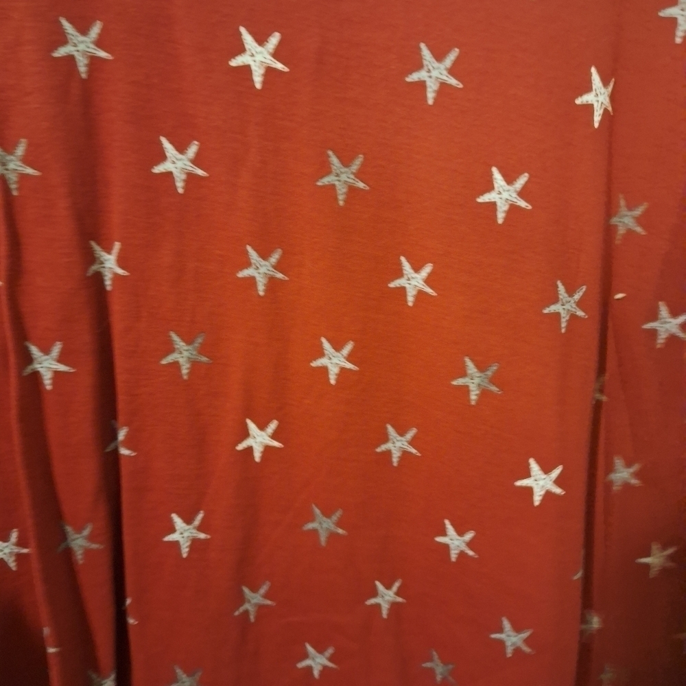 Croft & Barrow Plus Size Red Star T-Shirt 3XL - Picture 3 of 3